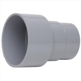68mm Round Down Pipe Connector to Cast Iron 82mm Round Down Pipe - Grey