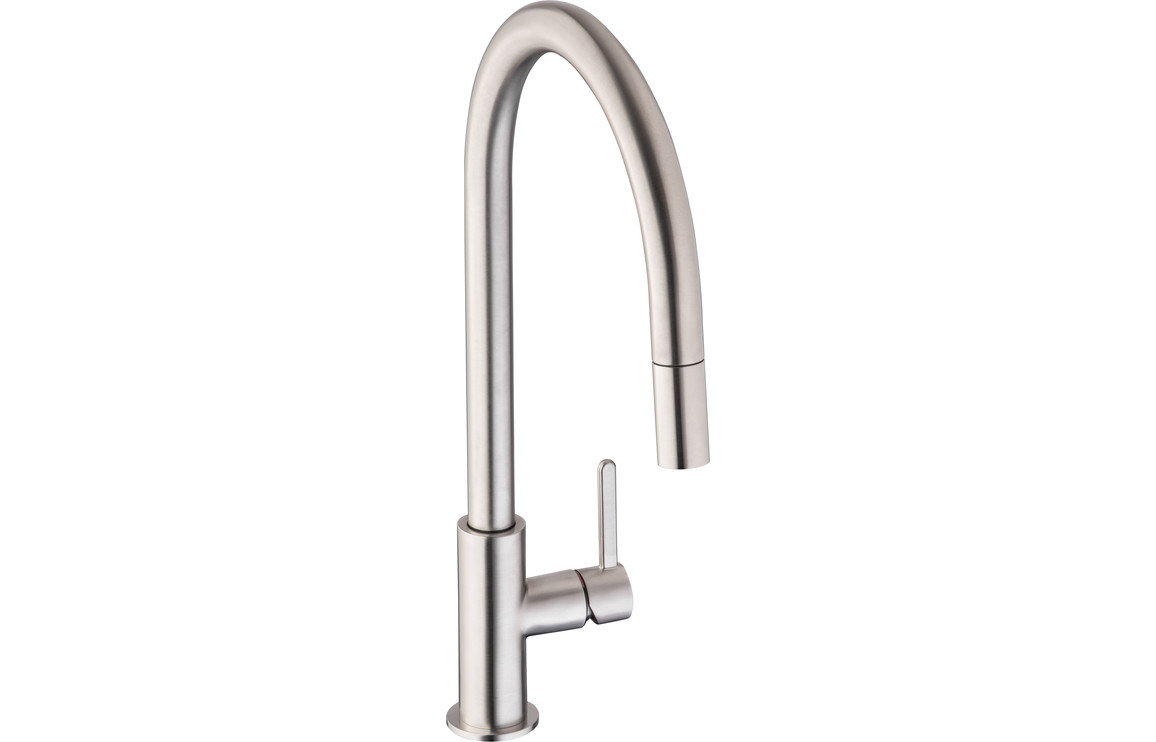 Abode Althia Kitchen Mixer Tap w/Pull Out - Brushed Nickel