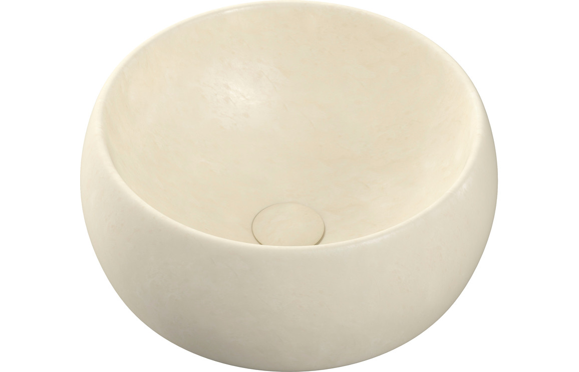 Caspian 400mm Ceramic Washbowl - Stone Effect
