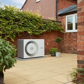 Worcester Bosch Heat Pump Outside Home