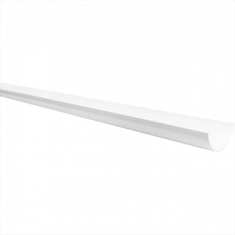 Kendor 4m White Half Round Gutter (=RR101)