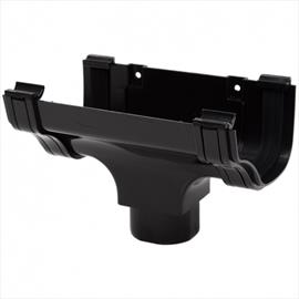 Ogee Gutter Running Outlet Black