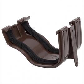 Ogee Gutter Union Bracket Brown