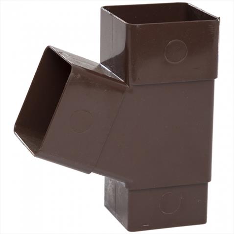 Kendor Brown Square Rainwater 112.5 Degree Branch (=RS229)