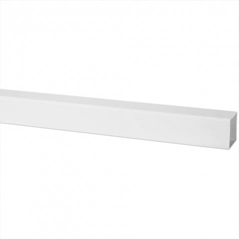 Kendor 5.5m White Square Rainwater Pipe (=RS224)