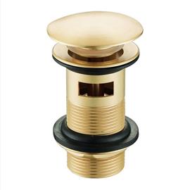 1 1/4" Slotted Basin Waste C/W Brass Plug