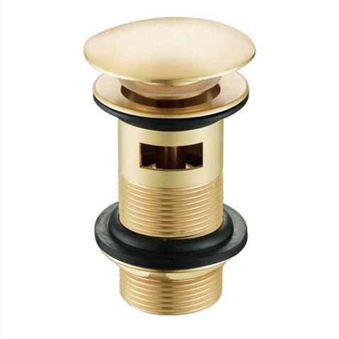 1 1/4" Slotted Basin Waste C/W Brass Plug