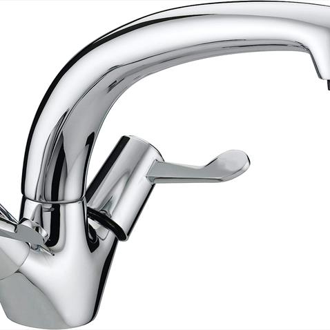 "Bristan L/A Mono Sink Mixer 3"" Levers"