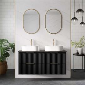 Levanto White Marble Effect Bathroom Wall Panel Applied Onto Wall In Bathroom