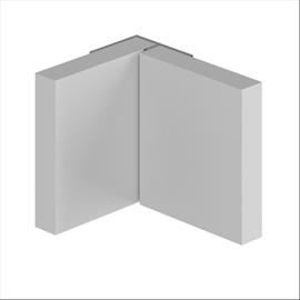 Multipanel Type 101 Invisible Internal Corner 2.45M Long Mill Finish