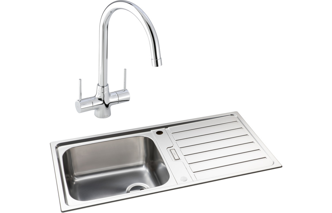 Abode Neron 1B Inset St/Steel Sink & Nexa Tap Pack