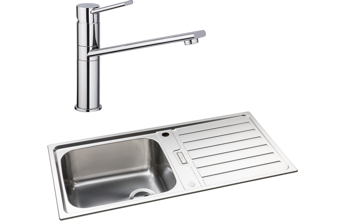 Abode Neron 1B Inset St/Steel Sink & Specto Tap Pack