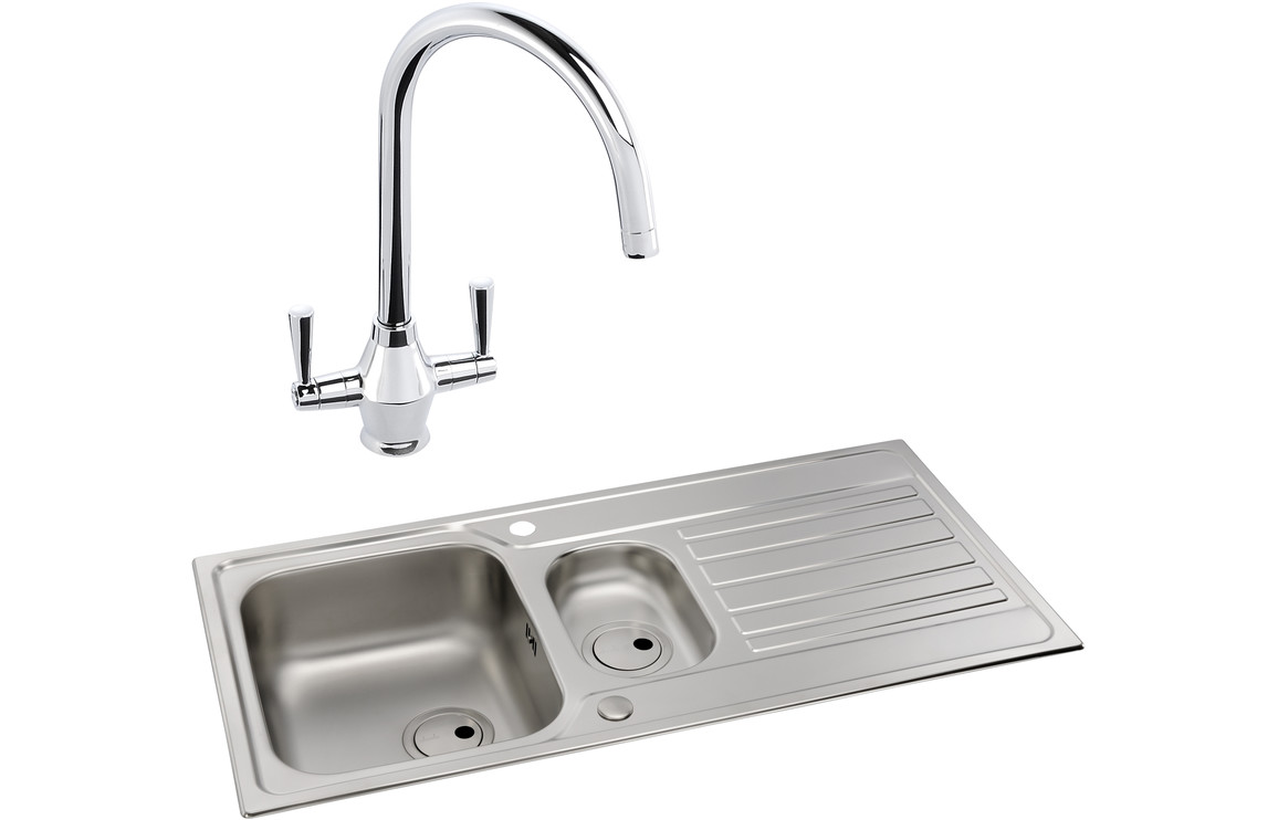 Abode Connekt 1.5B Inset St/Steel Sink & Astral