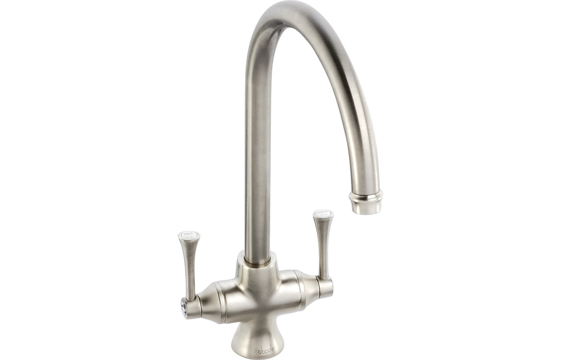 Abode Gosford Monobloc Kitchen Mixer Tap - Brushed Nickel