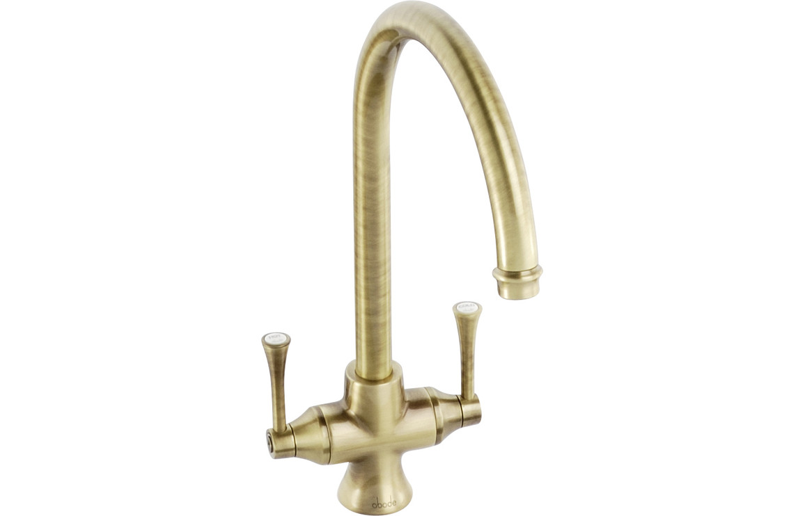 Abode Gosford Monobloc Kitchen Mixer Tap - Antique Brass