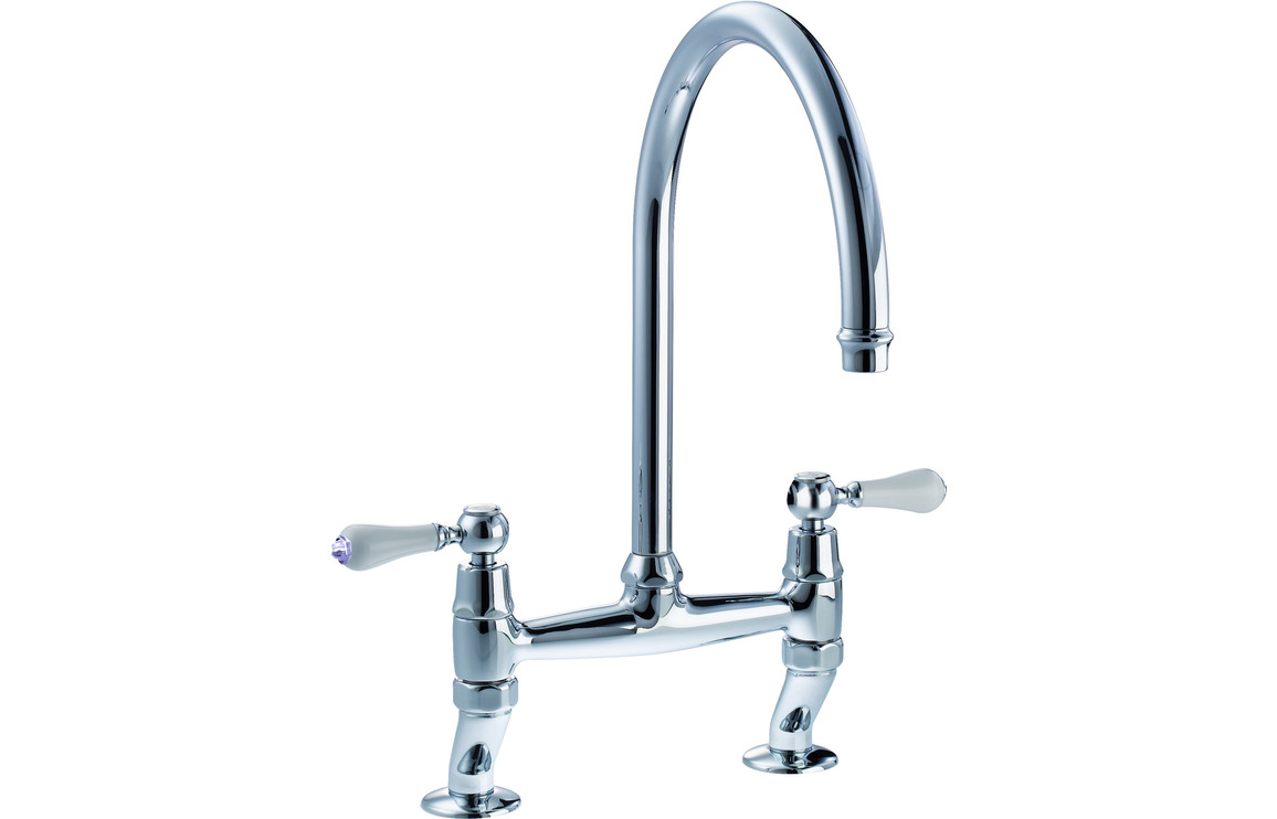 Abode Ludlow Bridge Kitchen Mixer Tap - Chrome