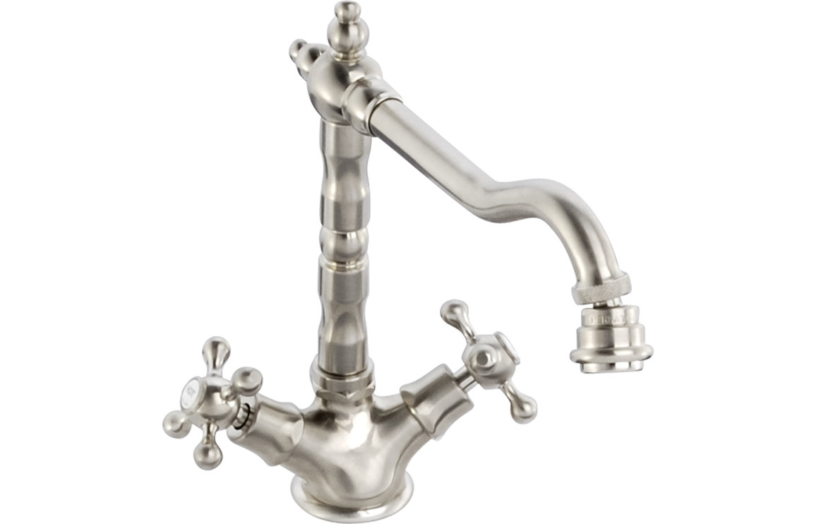 Abode Melford Monobloc Kitchen Mixer Tap - Brushed Nickel