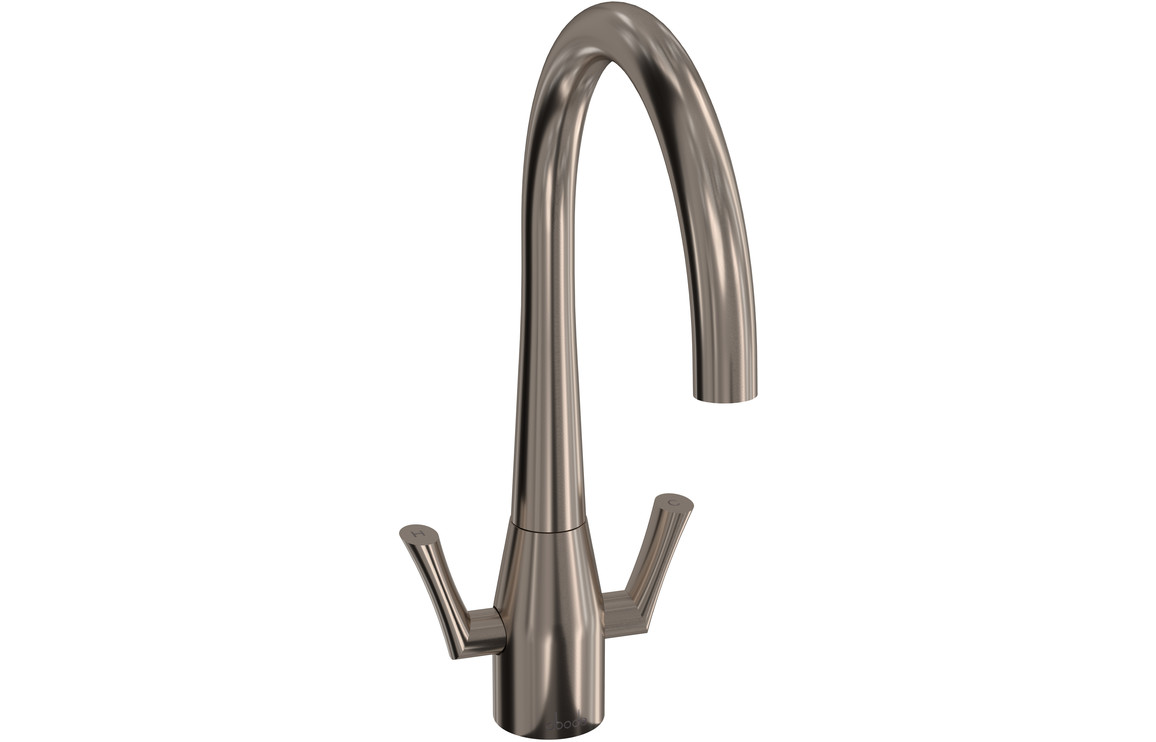 Abode Fluid Monobloc Kitchen Mixer Tap - Brushed Nickel