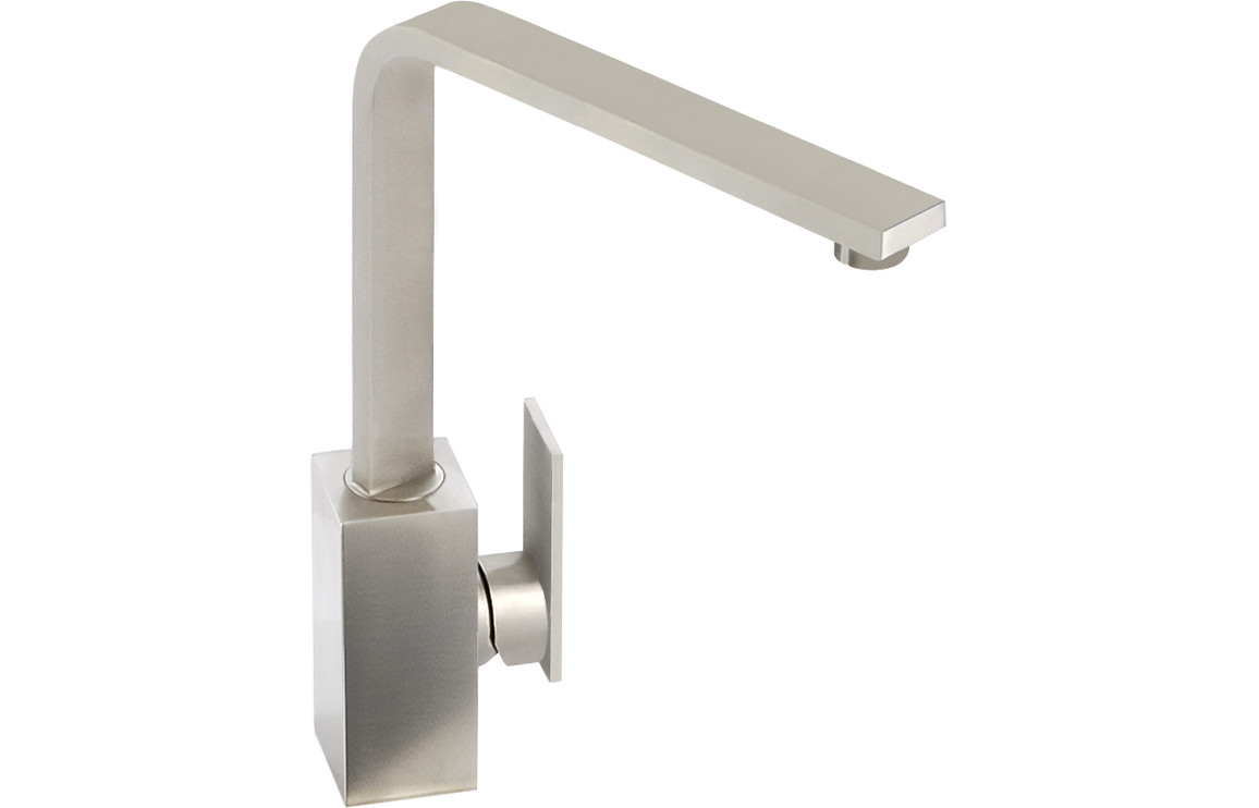 Abode New Media Single Lever Kitchen Mixer Tap - Brushed Nickel