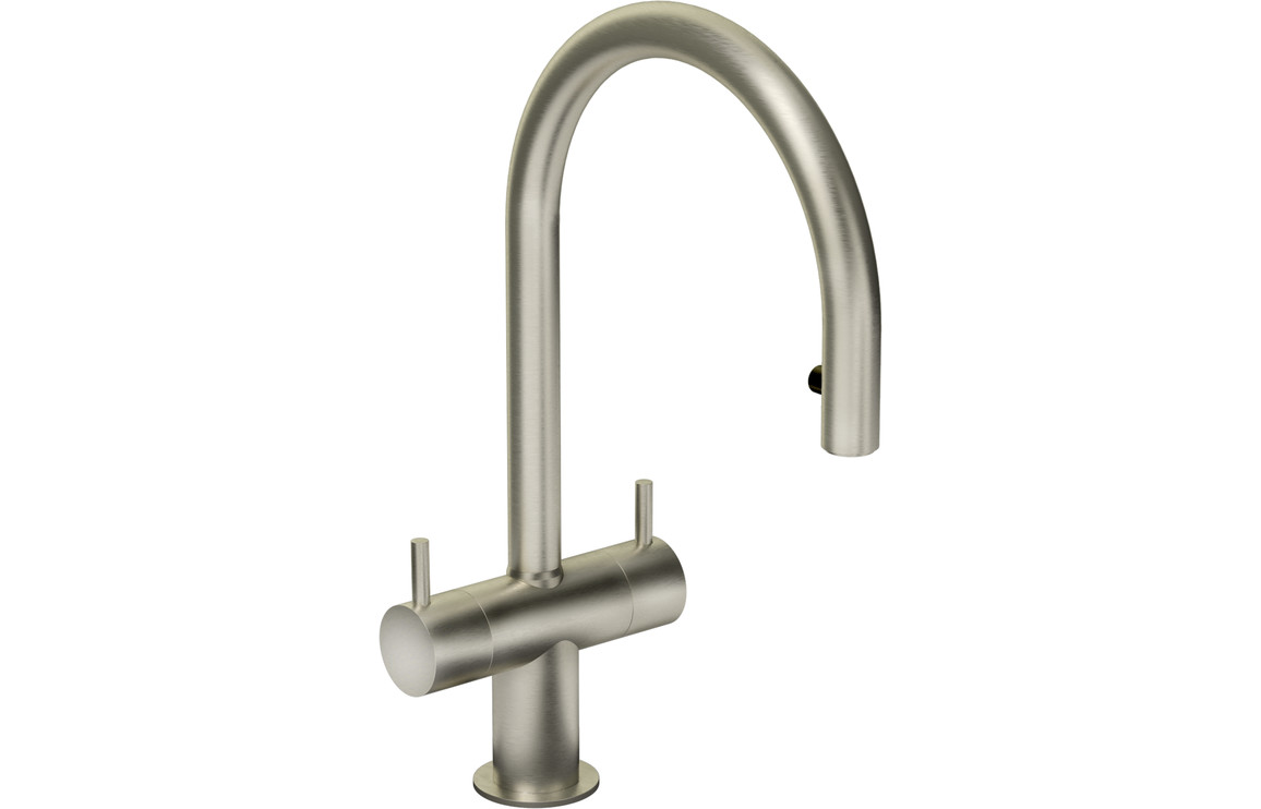 Abode Hesta Kitchen Mixer Tap w/Pull Out - Brushed Nickel