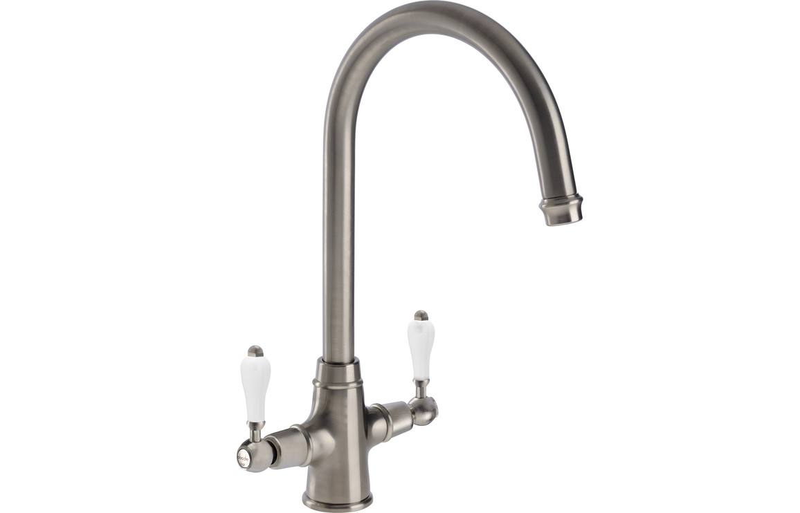 Abode Ludlow Monobloc Kitchen Mixer Tap - Brushed Nickel