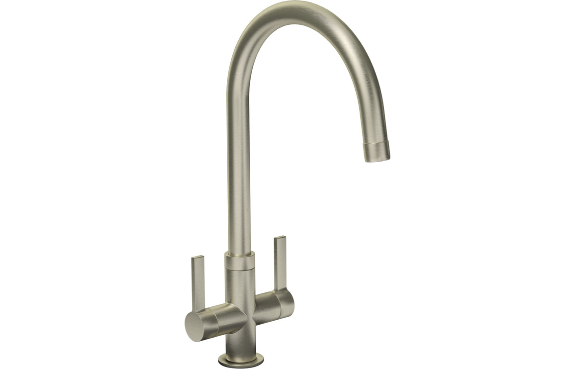 Abode Pico Monobloc Kitchen Mixer Tap - Brushed Nickel