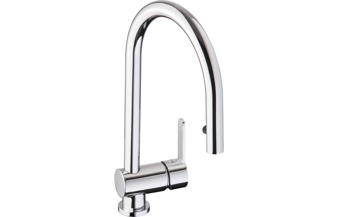Abode Czar Single Lever Kitchen Mixer Tap w/Pull Out - Chrome