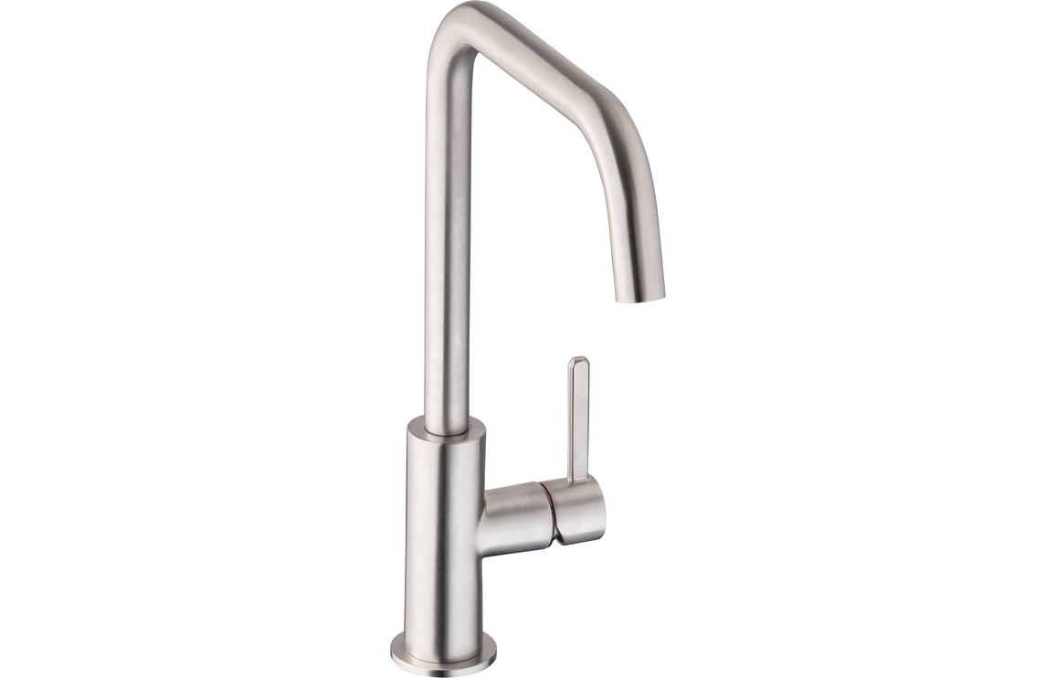 Abode Althia Single Lever Kitchen Mixer Tap - Brushed Nickel