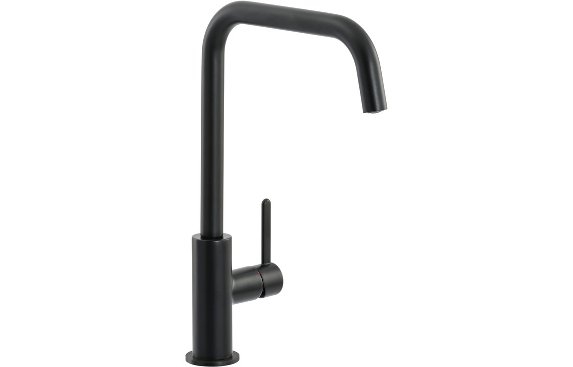 Abode Althia Single Lever Kitchen Mixer Tap - Matt Black