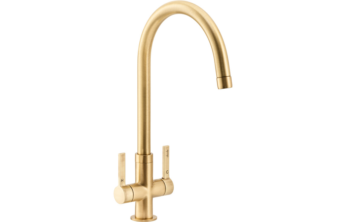 Abode Pico Monobloc Kitchen Mixer Tap - Brushed Brass