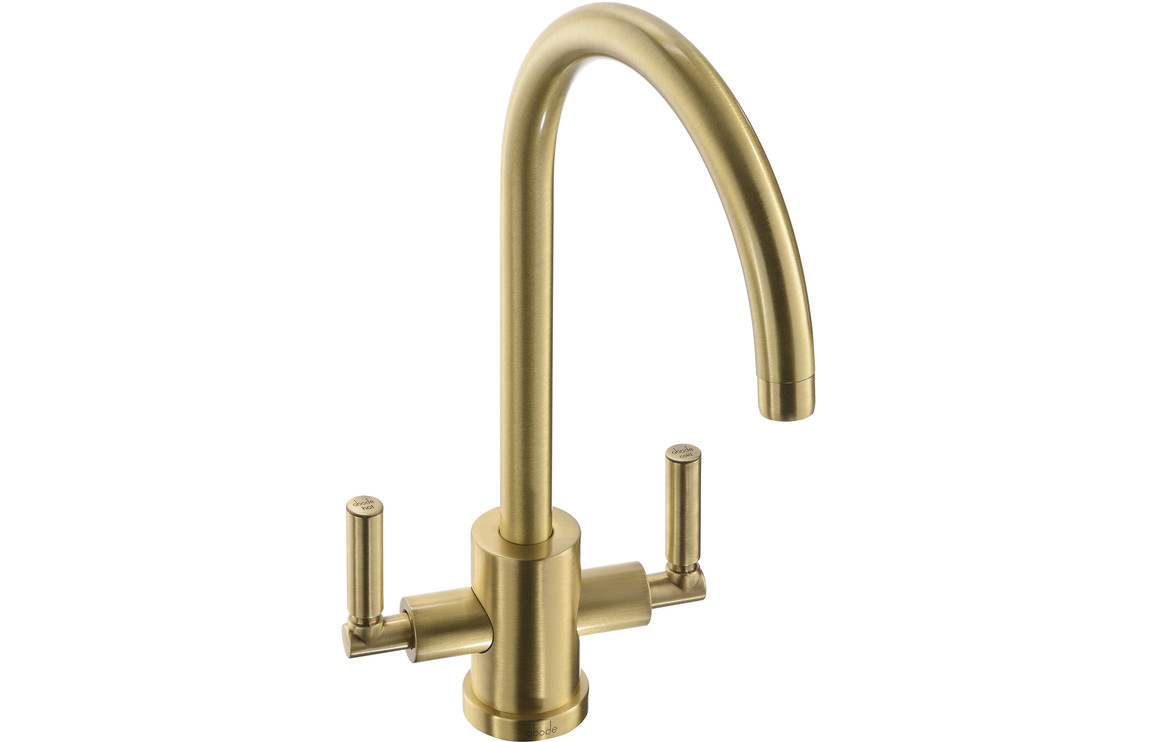 Abode Atlas Monobloc Kitchen Mixer Tap - Brushed Brass