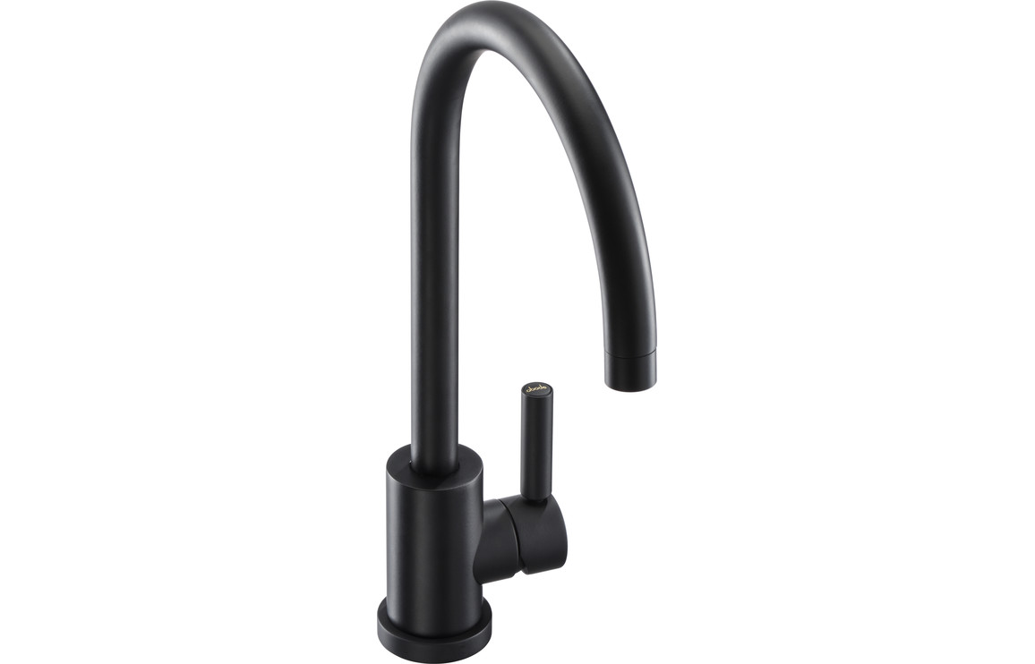 Abode Atlas Single Lever Kitchen Mixer Tap - Matt Black