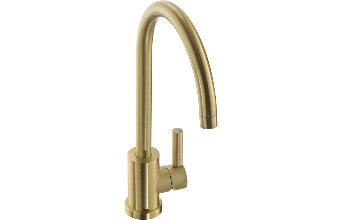 Abode Atlas Single Lever Kitchen Mixer Tap - Brushed Brass