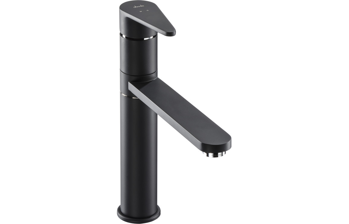 Abode Prime Single Lever Kitchen Mixer Tap - Matt Black