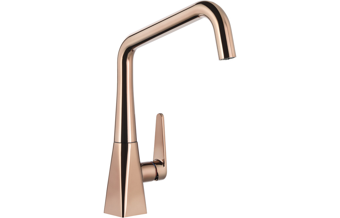 Abode Coniq S Single Lever Kitchen Mixer Tap - Polished Copper