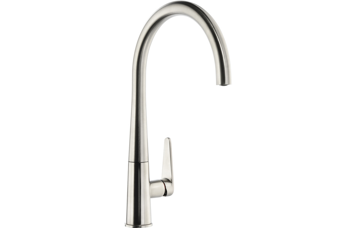 Abode Coniq R Single Lever Kitchen Mixer Tap - Brushed Nickel
