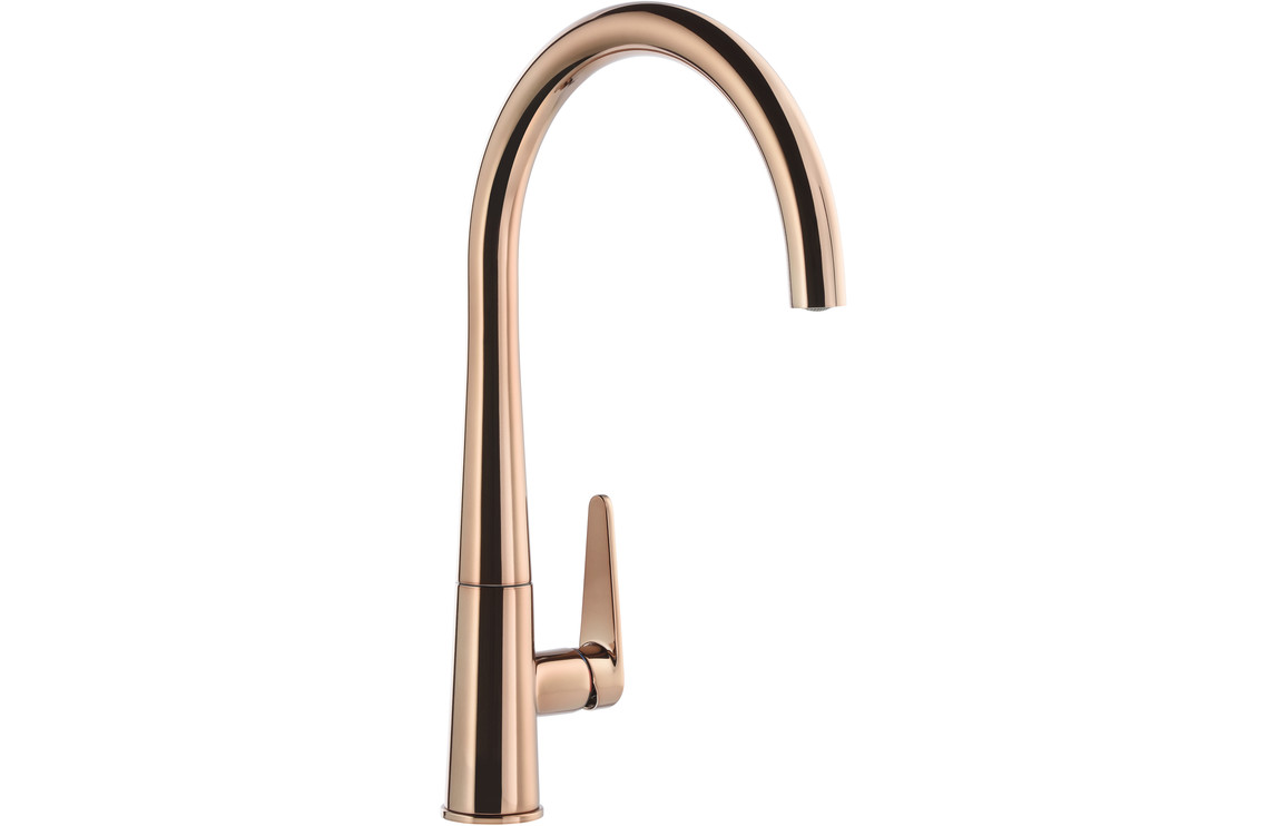 Abode Coniq R Single Lever Kitchen Mixer Tap - Polished Copper