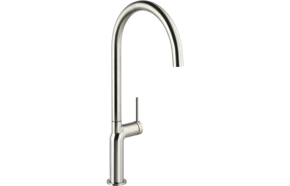 Abode Tubist Single Lever Kitchen Mixer Tap - Brushed Nickel