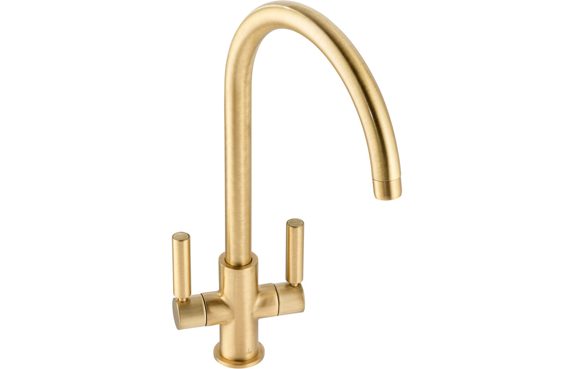 Abode Globe Monobloc Kitchen Mixer Tap - Brushed Brass