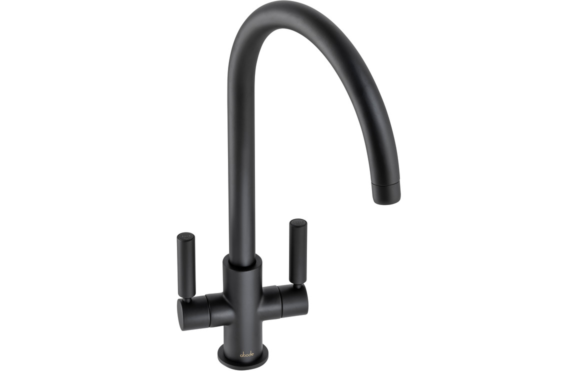 Abode Globe Monobloc Kitchen Mixer Tap - Matt Black