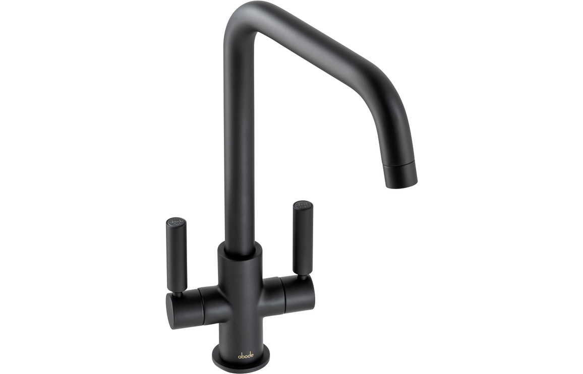 Abode Globe Quad Monobloc Kitchen Mixer Tap - Matt Black