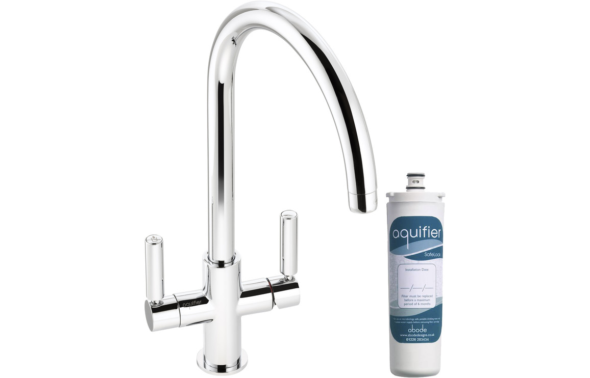 Abode Globe Aquifier Kitchen Mixer Tap - Chrome