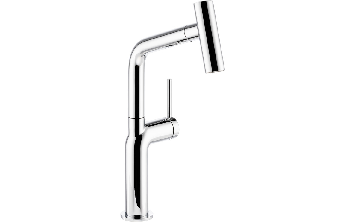 Abode Tubist T Single Lever Kitchen Mixer Tap w/Pull Out - Chrome