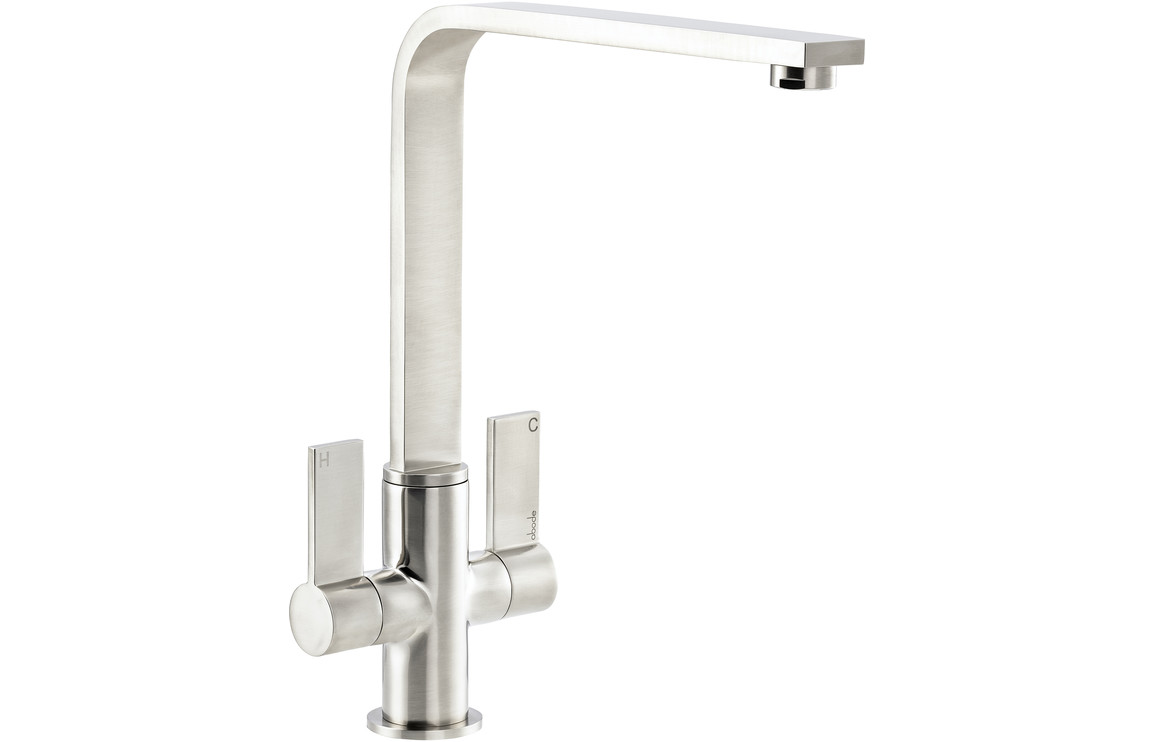 Abode Quantic Monobloc Kitchen Mixer Tap - Brushed Nickel