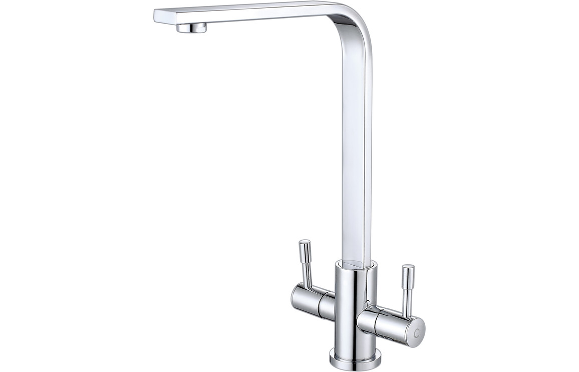 Prima Astoria Dual Lever Kitchen Mixer Tap - Chrome