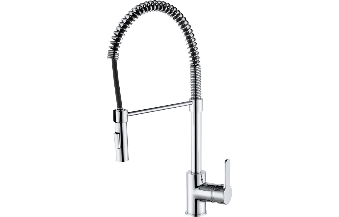 Prima Professional Single Lever Spray Kitchen Mixer Tap - Chrome