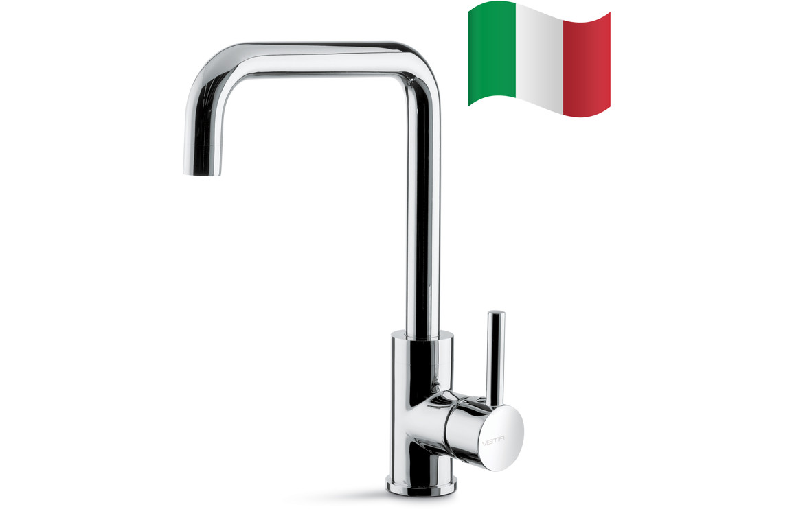 Prima+ Riace Single Lever U-Shaped Kitchen Mixer Tap - Chrome