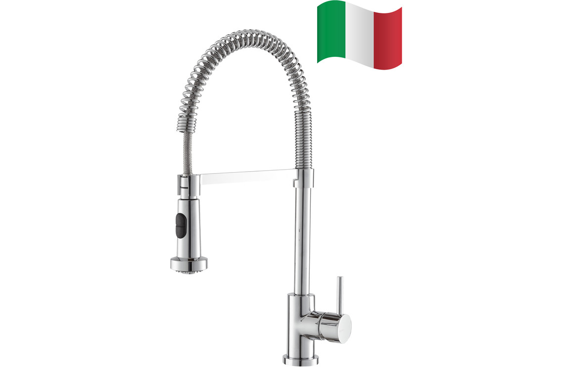 Prima+ Mosa Professional Single Lever Double Jet Kitchen Mixer Tap - Chrome