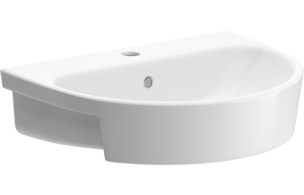 Michigan 555x435mm 1TH Semi Recessed Basin