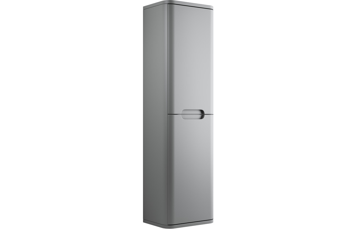 Fosse 350mm 2 Door Wall Hung Tall Unit - Matt Grey